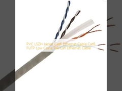 Conversazione bassa Lan Ethernet Cable del cavo di Ethernet del rivestimento Cat6 del PVC LSZH Cat6 FUTP Corss